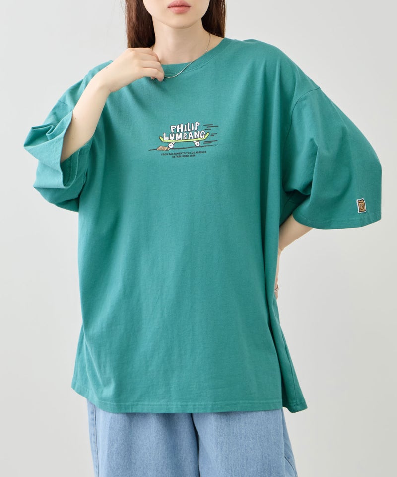 Philip Lumbang スケートボード グラフィック 半袖Tシャツ メンズ メール便 対応商品商品画像-4