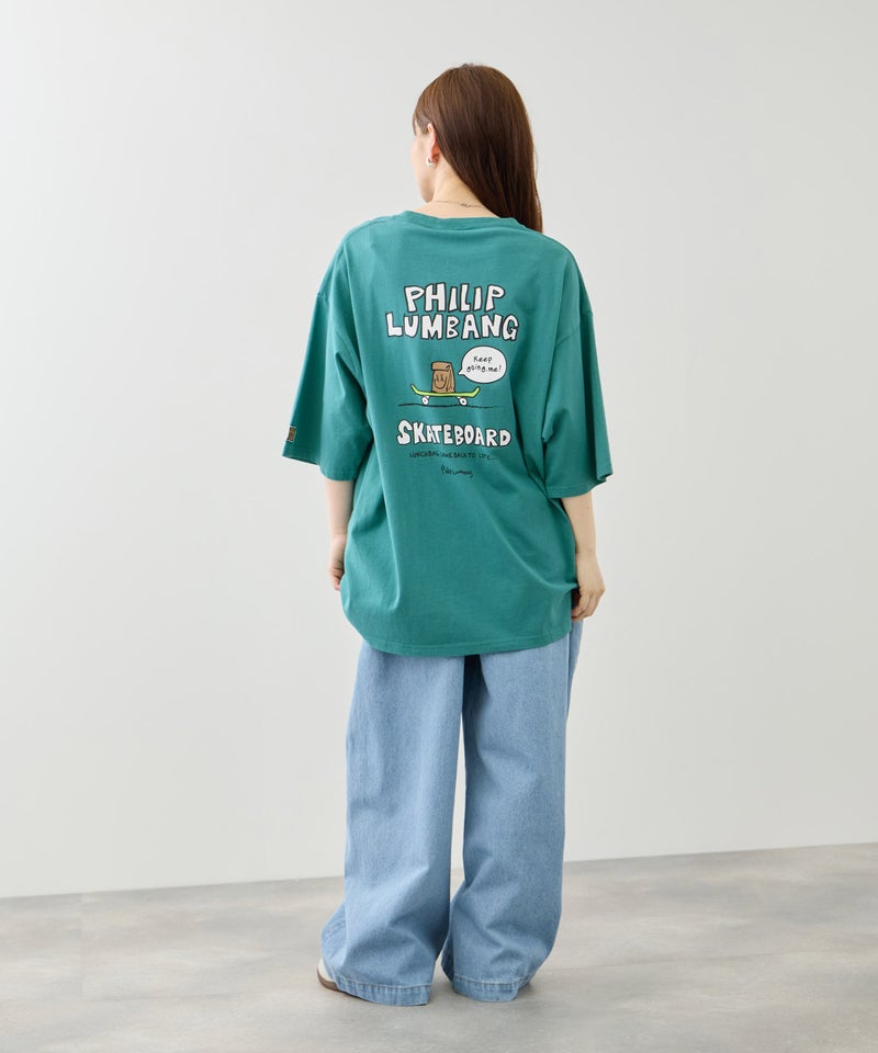 Philip Lumbang スケートボード グラフィック 半袖Tシャツ メンズ メール便 対応商品商品画像-6