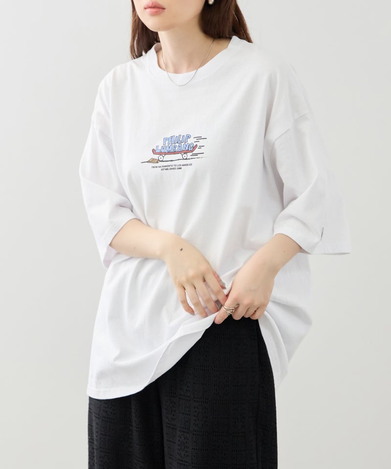 [値下げ]Philip Lumbang  スケートボード グラフィック 半袖Tシャツ メンズ メール便 対応商品商品画像-7