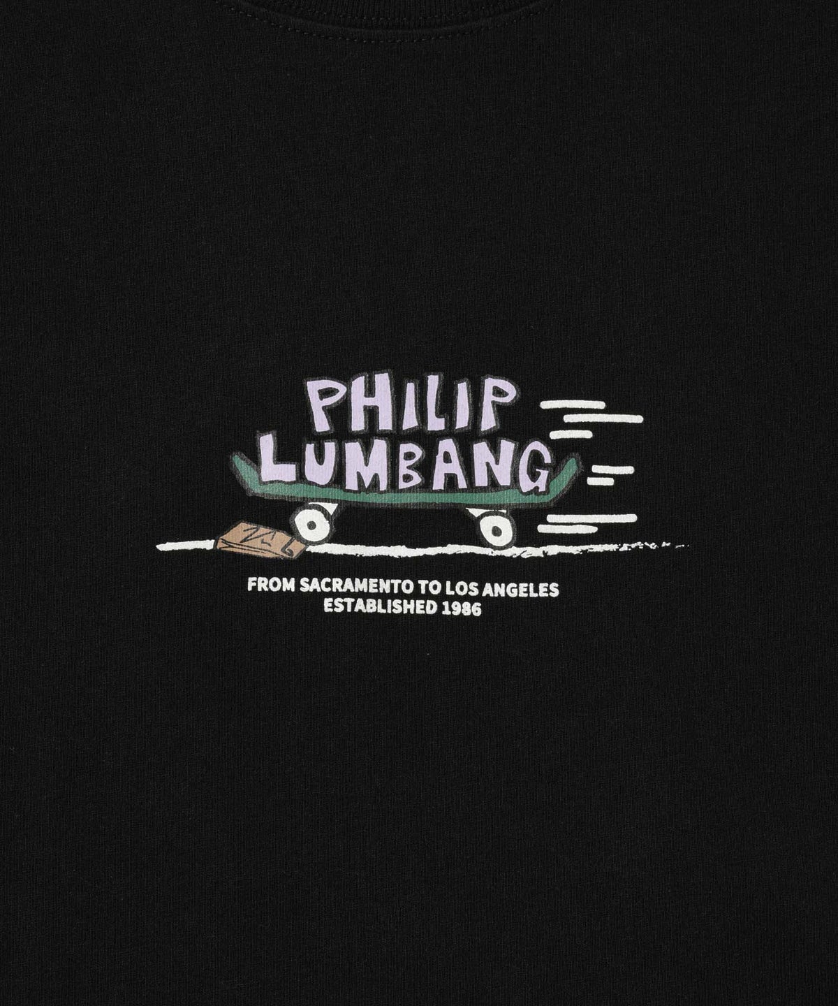 Philip Lumbang スケートボード グラフィック 半袖Tシャツ メンズ メール便 対応商品