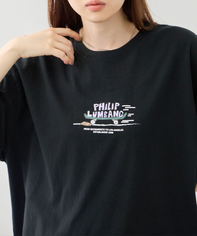 Philip Lumbang スケートボード グラフィック 半袖Tシャツ メンズ メール便 対応商品商品画像-11
