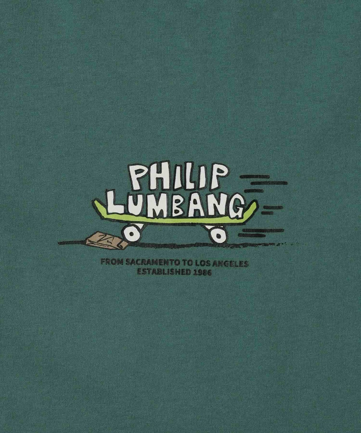 Philip Lumbang スケートボード グラフィック 半袖Tシャツ メンズ メール便 対応商品