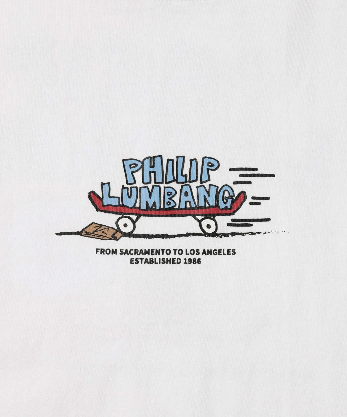 Philip Lumbang スケートボード グラフィック 半袖Tシャツ メンズ メール便 対応商品