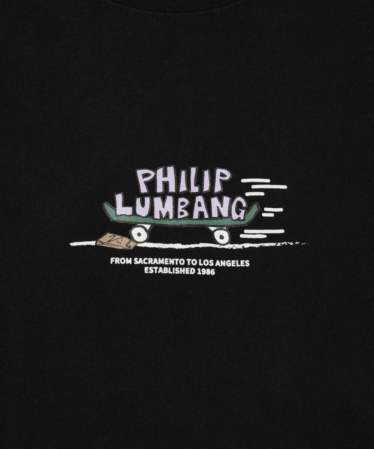 Philip Lumbang スケートボード グラフィック 半袖Tシャツ メンズ メール便 対応商品