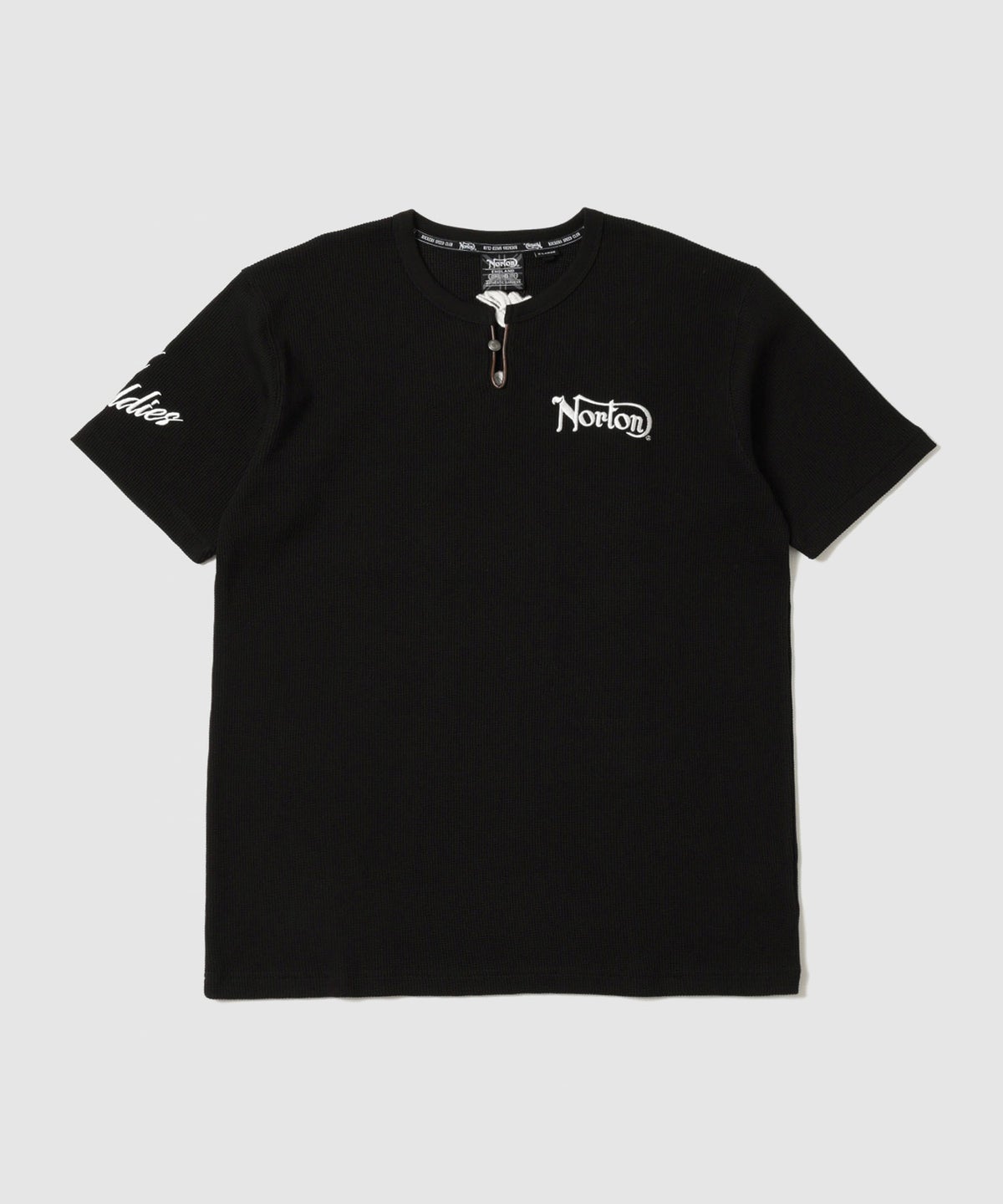 Norton バックロゴプリント サーマルキーネック半袖Tシャツ メンズ メール便 対応商品