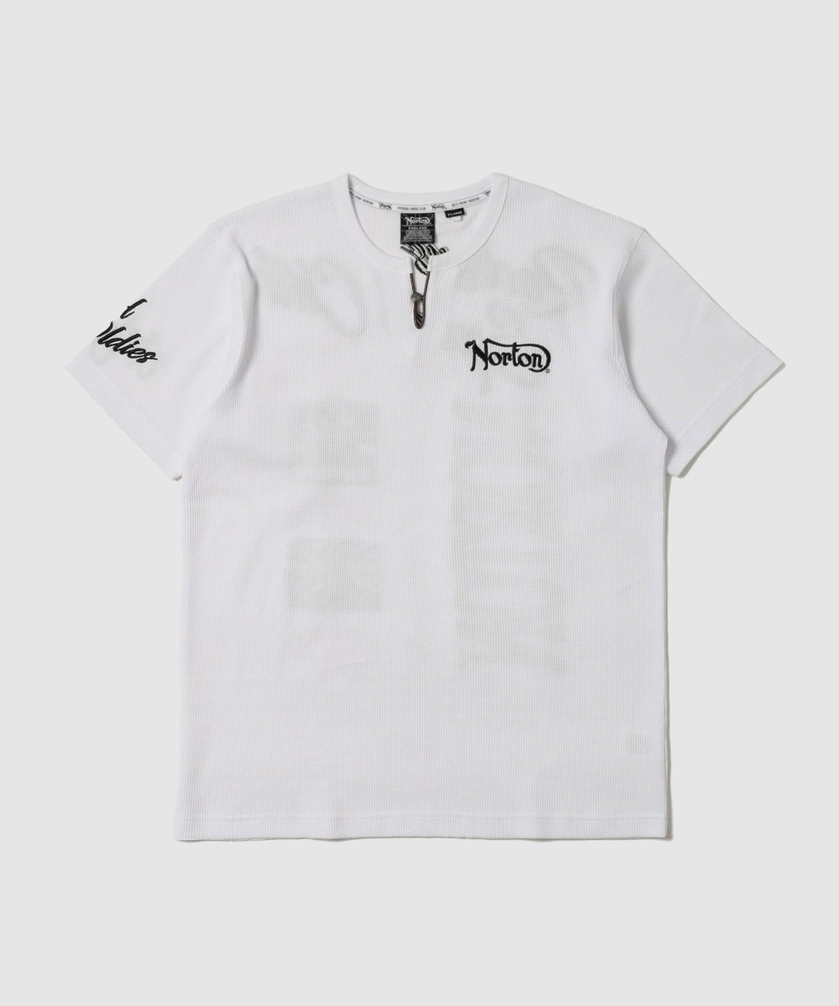 Norton バックロゴプリント サーマルキーネック半袖Tシャツ メンズ メール便 対応商品
