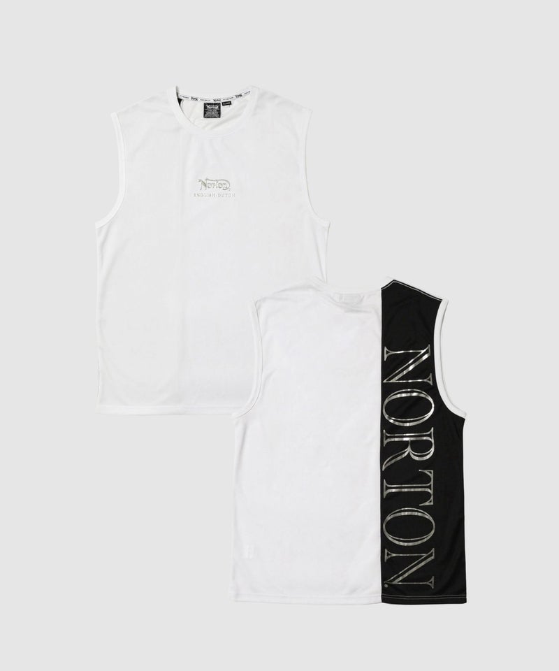 Norton パネル切替 バックロゴプリント アメリカンスリーブTシャツ メンズ メール便 対応商品商品画像-1