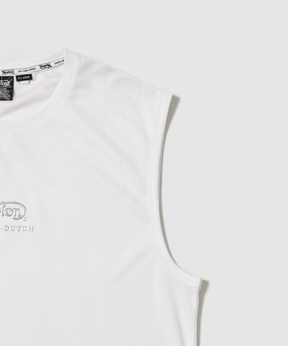Norton パネル切替 バックロゴプリント アメリカンスリーブTシャツ メンズ メール便 対応商品