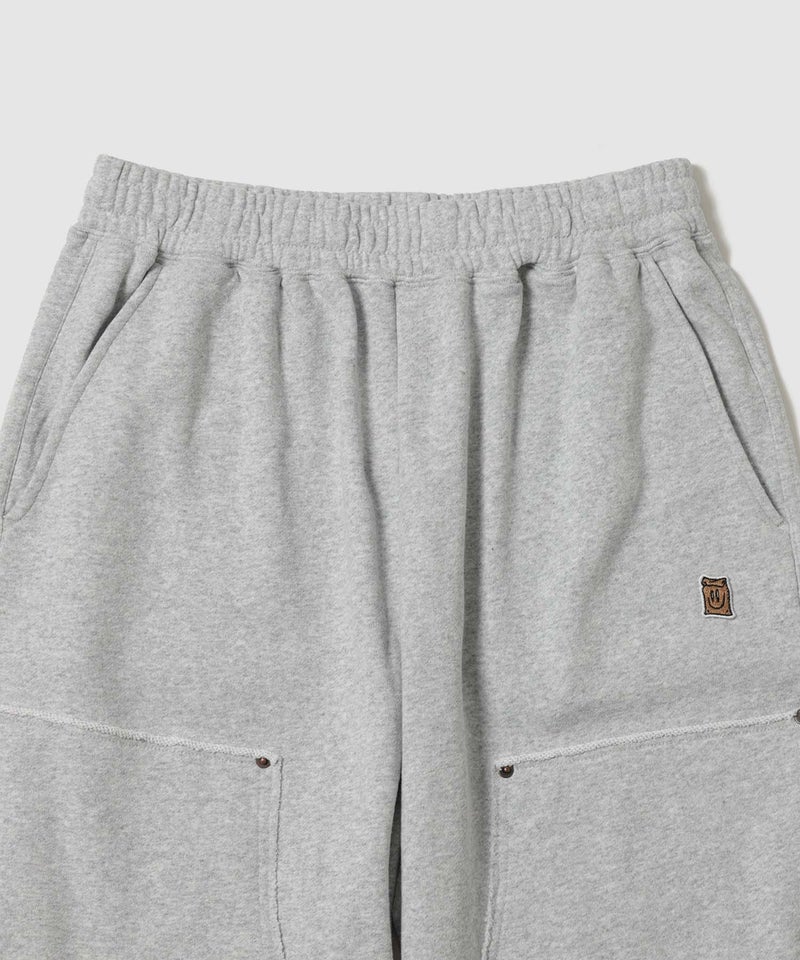 Philip Lumbang  ヴィンテージ加工ダブルニースウェットハーフパンツ メンズ商品画像-4