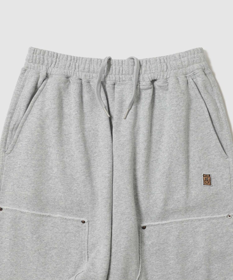 Philip Lumbang ヴィンテージ加工ダブルニースウェットハーフパンツ メンズ商品画像-5