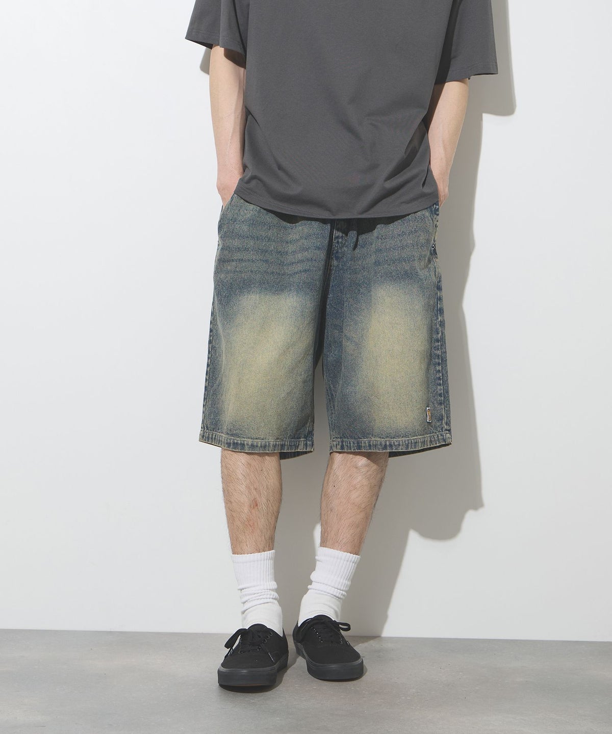 Philip Lumbang イージーデニムショートパンツ メンズ