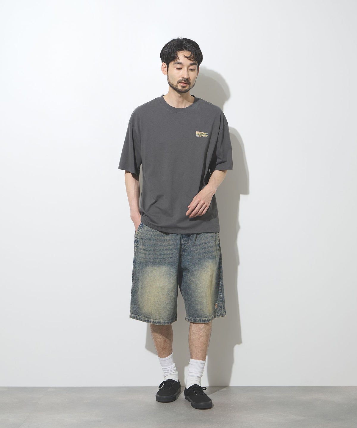 Philip Lumbang イージーデニムショートパンツ メンズ