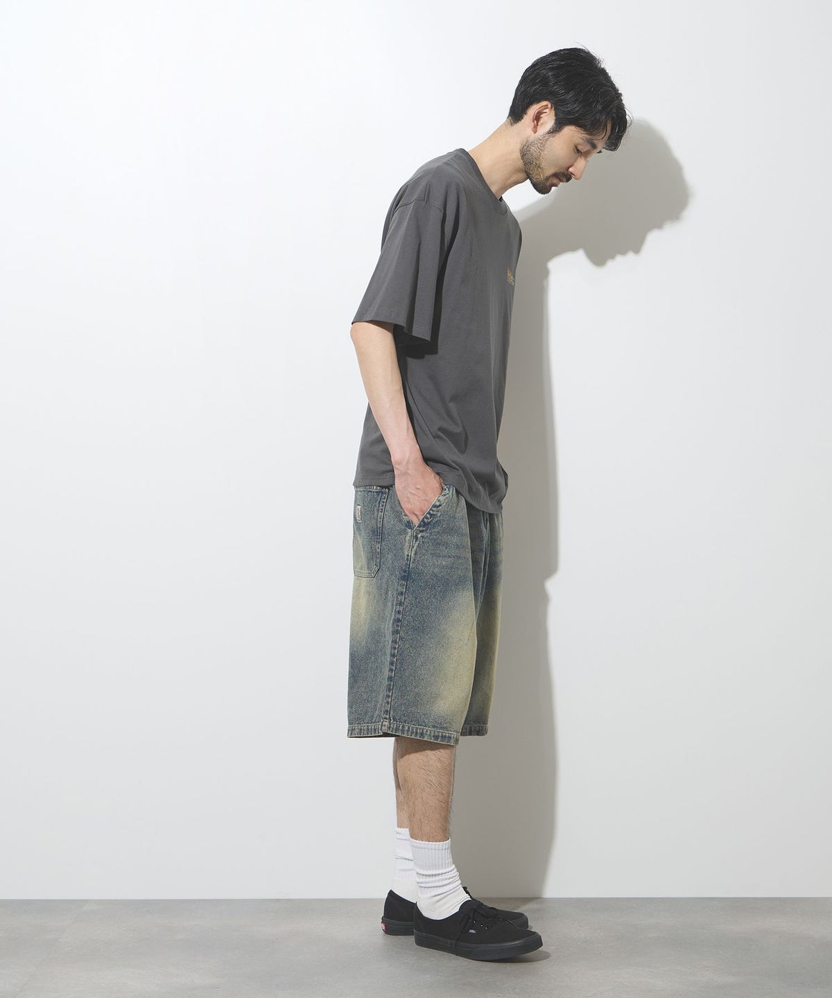 Philip Lumbang イージーデニムショートパンツ メンズ
