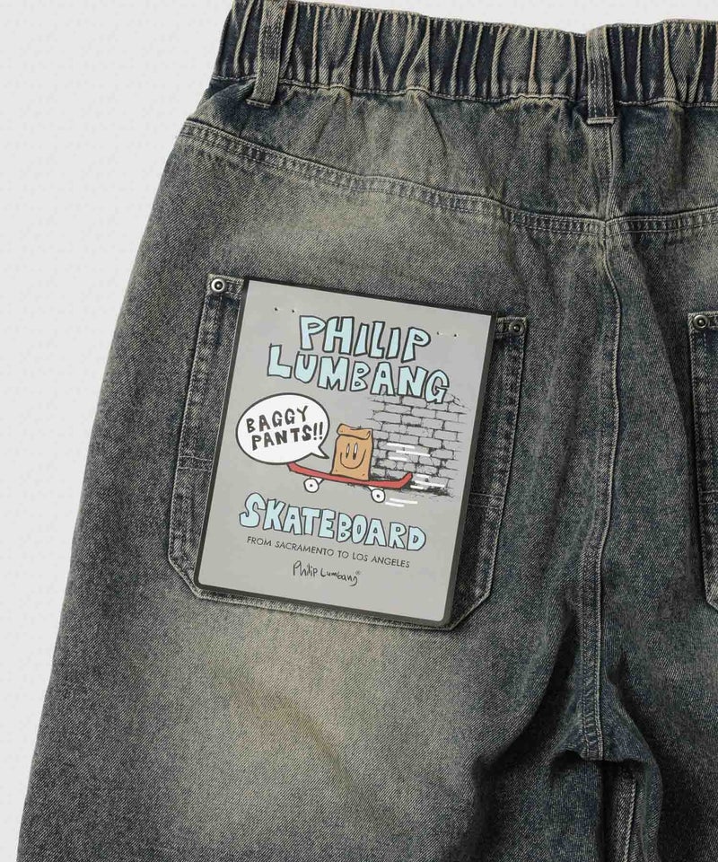 Philip Lumbang イージーデニムショートパンツ メンズ商品画像-10