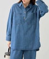 [値下げ]Idnes  デニムスキッパーブラウス レディース商品サムネイル-1