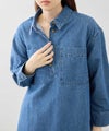 [値下げ]Idnes  デニムスキッパーブラウス レディース商品サムネイル-4