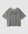 Idnes  ピンボーダーロゴTシャツ レディース メール便 対応商品商品サムネイル-1
