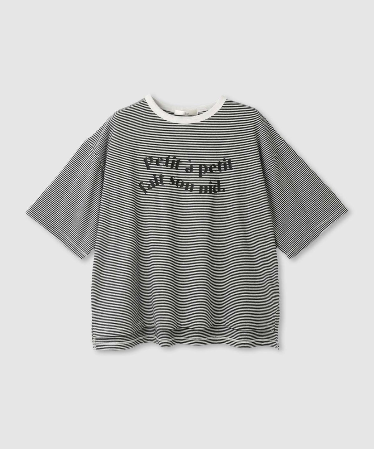 Idnes ピンボーダーロゴTシャツ レディース メール便 対応商品