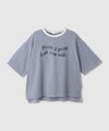 Idnes  ピンボーダーロゴTシャツ レディース メール便 対応商品商品サムネイル-3