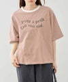 Idnes  ピンボーダーロゴTシャツ レディース メール便 対応商品商品サムネイル-4