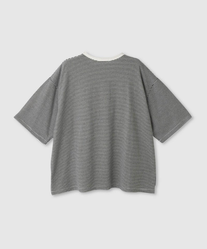 Idnes  ピンボーダーロゴTシャツ レディース メール便 対応商品商品画像-5