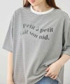 Idnes ピンボーダーロゴTシャツ レディース メール便 対応商品商品サムネイル-6