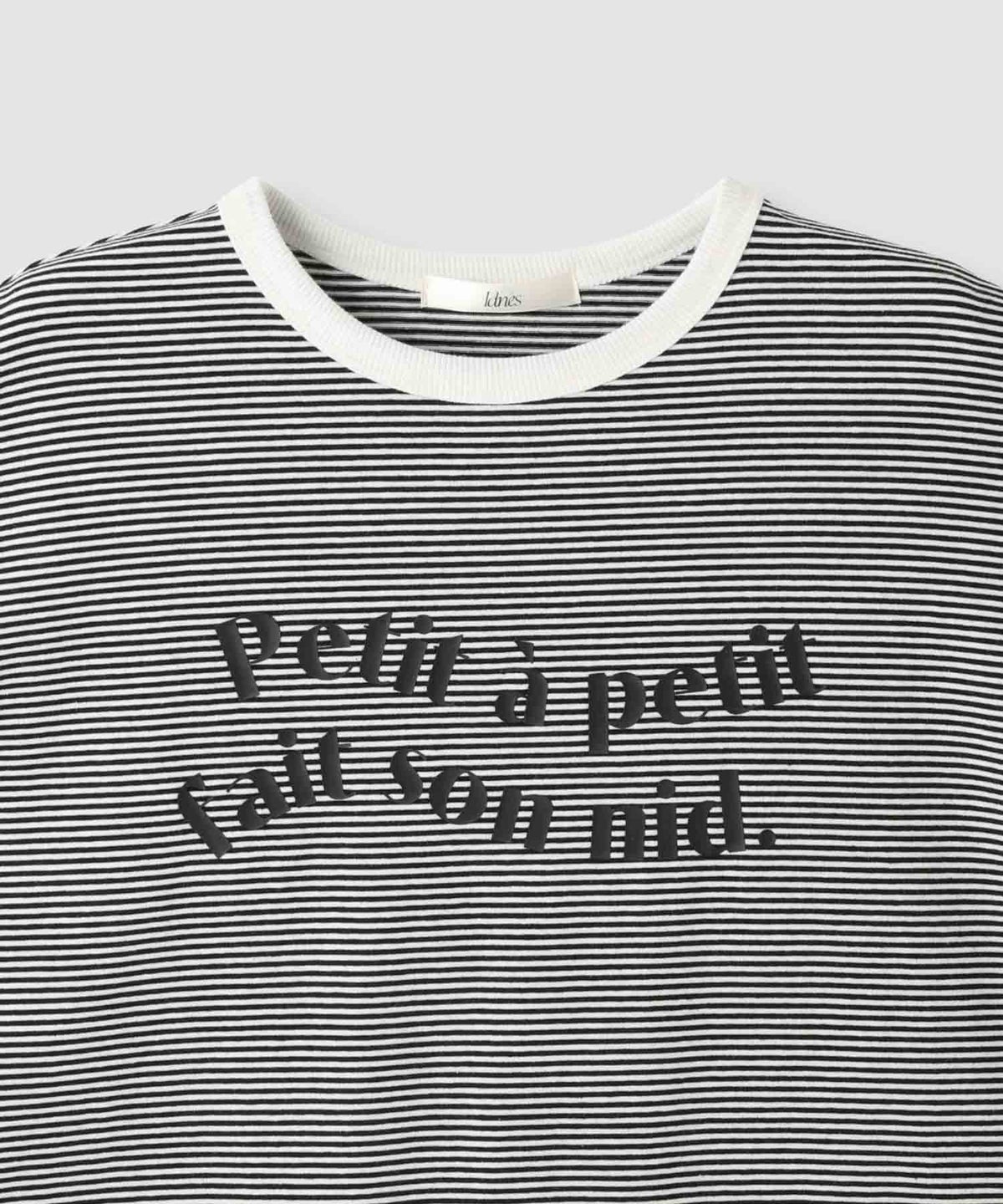 Idnes ピンボーダーロゴTシャツ レディース メール便 対応商品