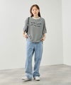 Idnes ピンボーダーロゴTシャツ レディース メール便 対応商品商品サムネイル-7