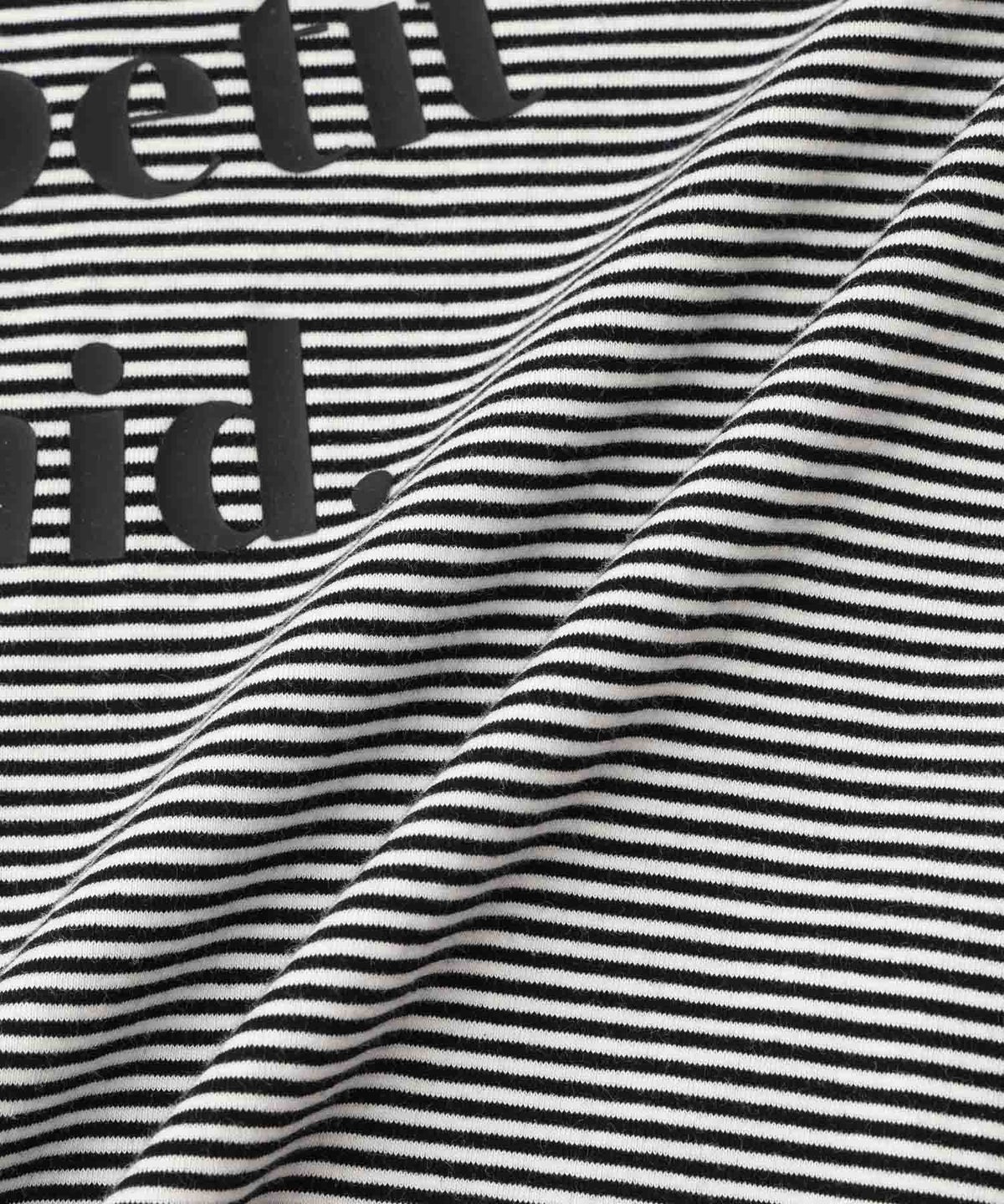 Idnes ピンボーダーロゴTシャツ レディース メール便 対応商品