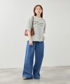 Idnes ピンボーダーロゴTシャツ レディース メール便 対応商品商品サムネイル-10