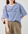 Idnes ピンボーダーロゴTシャツ レディース メール便 対応商品商品サムネイル-11