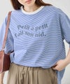 Idnes ピンボーダーロゴTシャツ レディース メール便 対応商品商品サムネイル-12