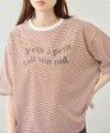Idnes ピンボーダーロゴTシャツ レディース メール便 対応商品商品サムネイル-14
