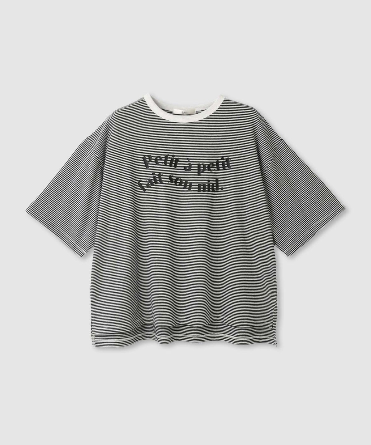 Idnes ピンボーダーロゴTシャツ レディース メール便 対応商品