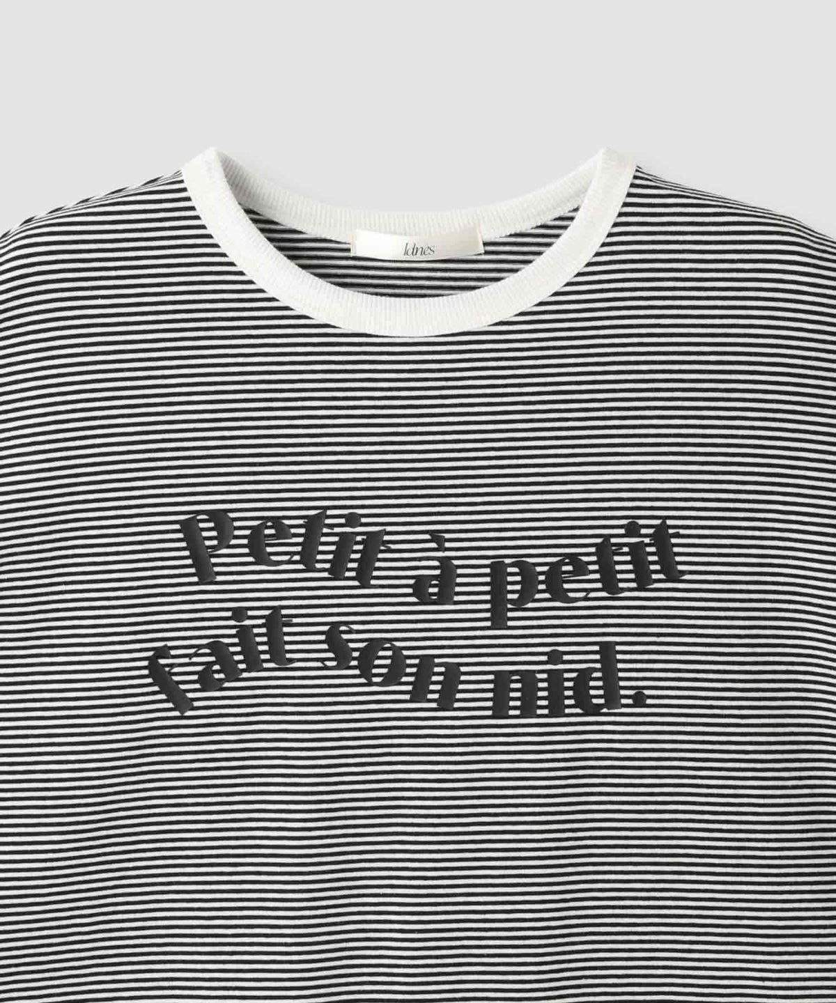 Idnes ピンボーダーロゴTシャツ レディース メール便 対応商品