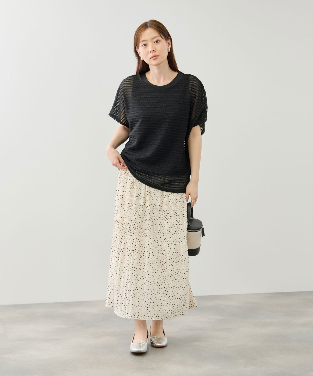 Idnes ラッセルレースプルオーバー×タンクトップセット レディース