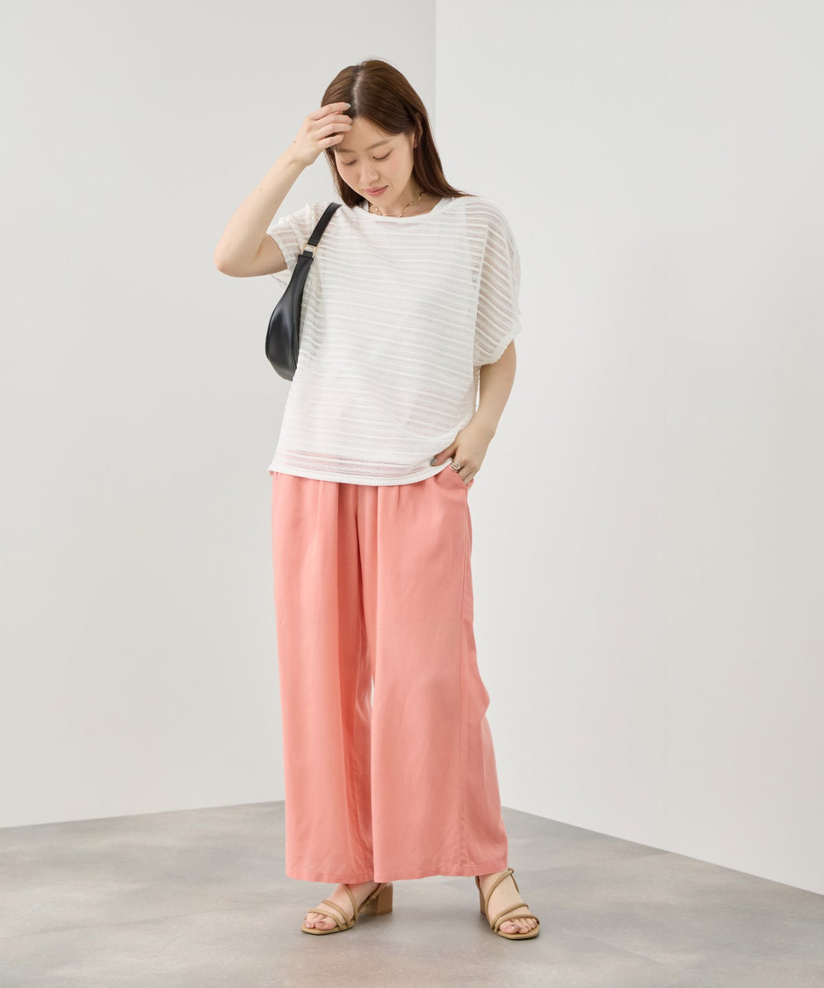 Idnes ラッセルレースプルオーバー×タンクトップセット レディース