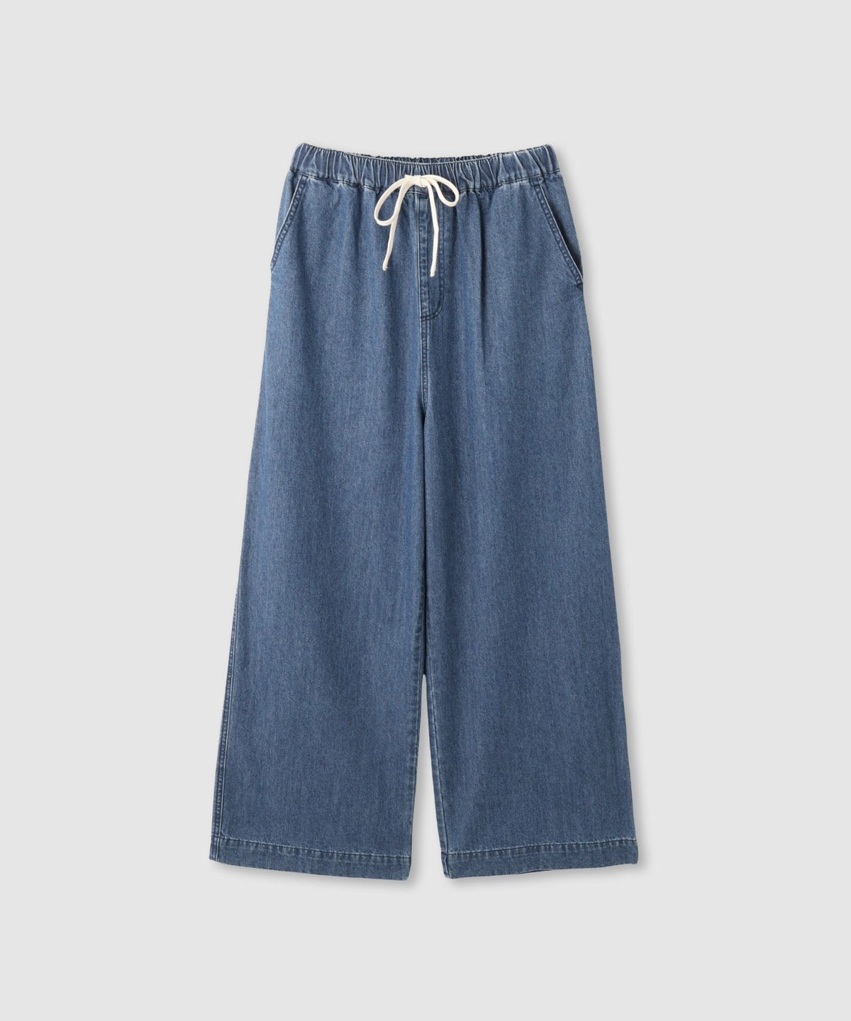 Idnes デニムイージーワイドパンツ レディース