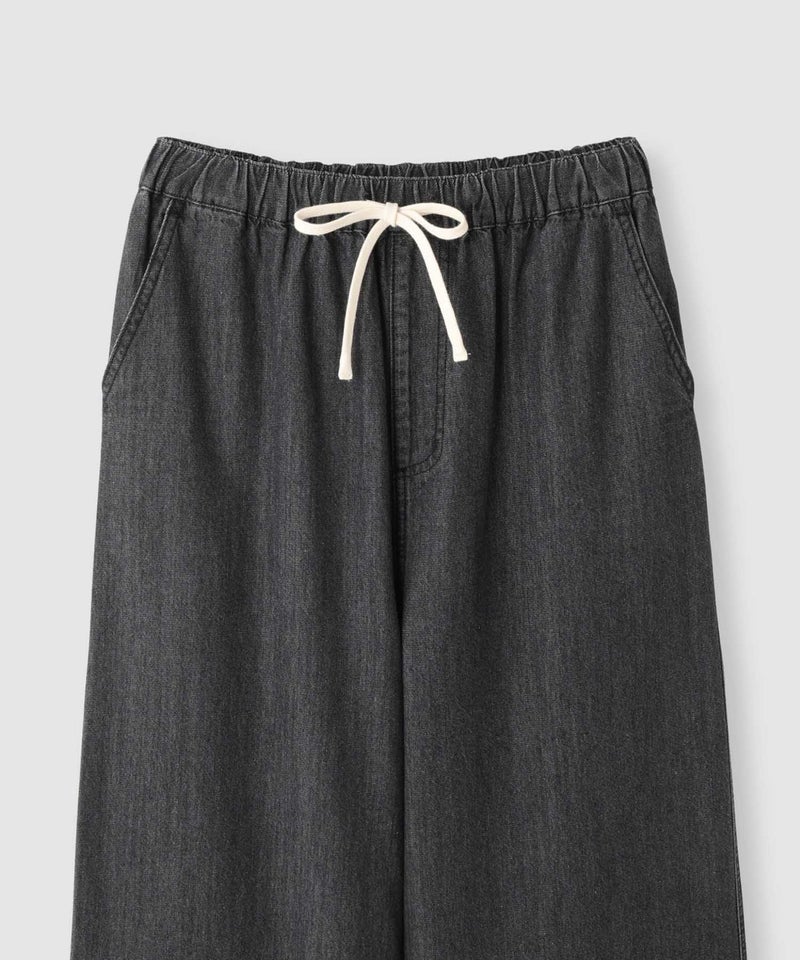Idnes  デニムイージーワイドパンツ レディース商品画像-4
