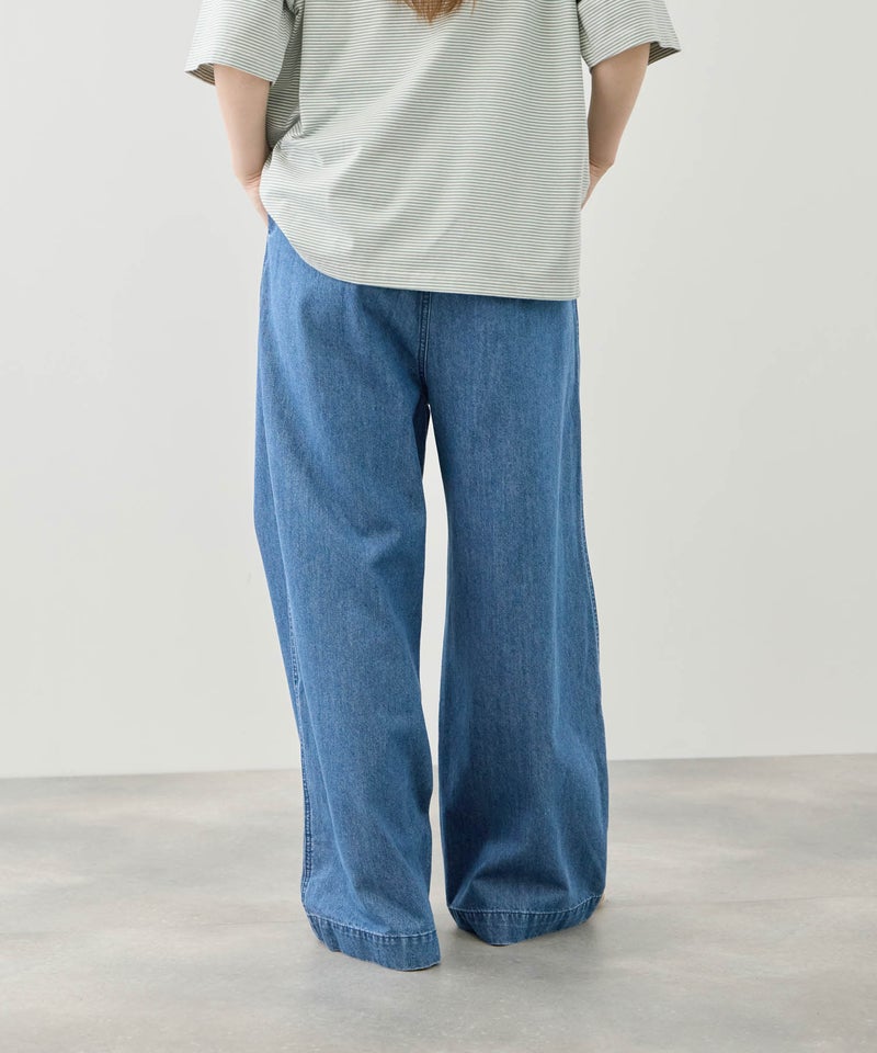 Idnes デニムイージーワイドパンツ レディース商品画像-7