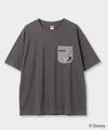 Disney ミッキーマウス / ニットポケット刺繍半袖Tシャツ メンズ メール便 対応商品商品サムネイル-2