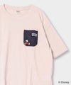 Disney ミッキーマウス / ニットポケット刺繍半袖Tシャツ メンズ メール便 対応商品商品サムネイル-4