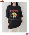 DISCUS×Garfield アソートグラフィックプリント クルーネック半袖Tシャツ レディース メール便 対応商品商品サムネイル-1