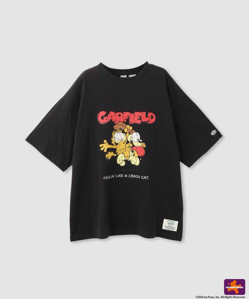 DISCUS×Garfield アソートグラフィックプリント クルーネック半袖Tシャツ レディース メール便 対応商品商品画像-12