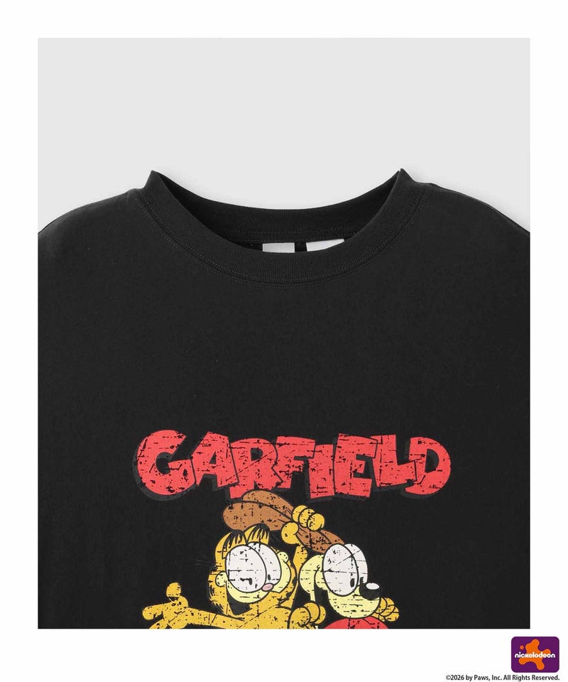 DISCUS×Garfield アソートグラフィックプリント クルーネック半袖Tシャツ レディース メール便 対応商品商品画像-15