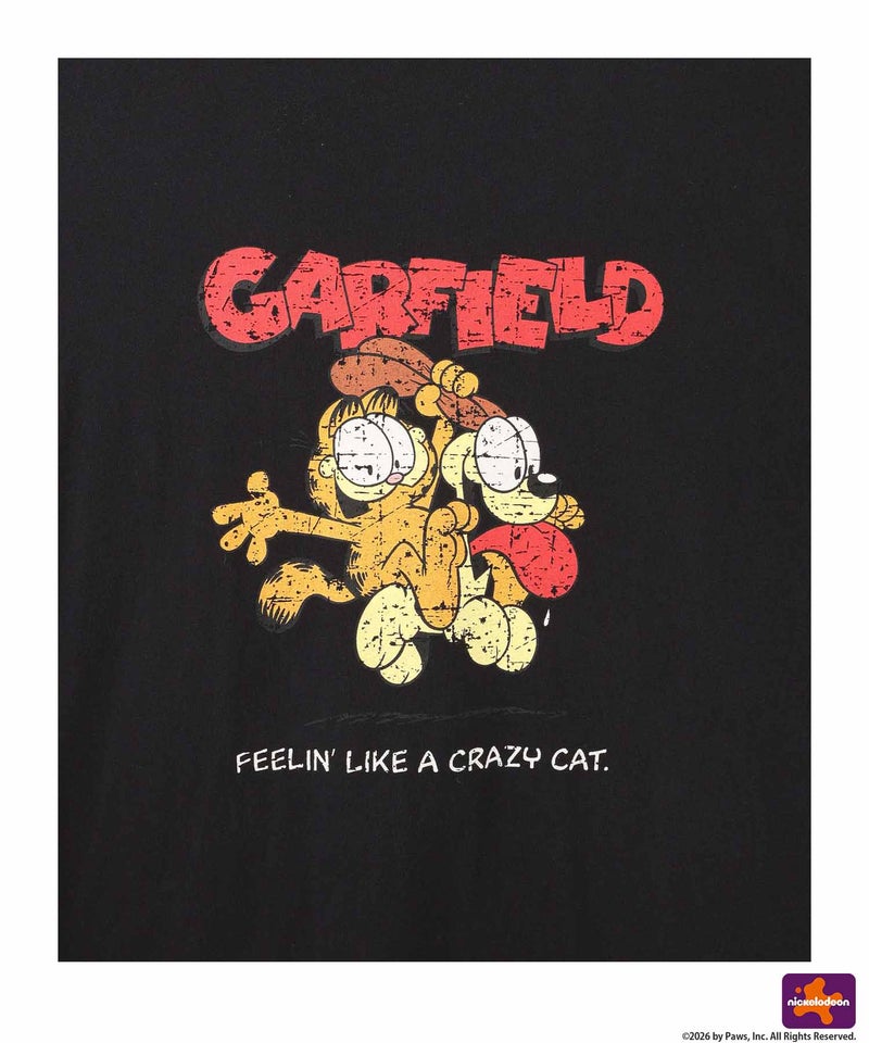 DISCUS×Garfield アソートグラフィックプリント クルーネック半袖Tシャツ レディース メール便 対応商品商品画像-18