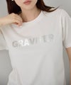 NAVY  SARARI 箔プリントTシャツ レディース メール便 対応商品商品サムネイル-5