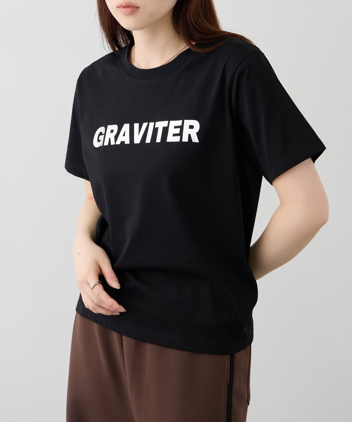 NAVY SARARI 箔プリントTシャツ レディース メール便 対応商品