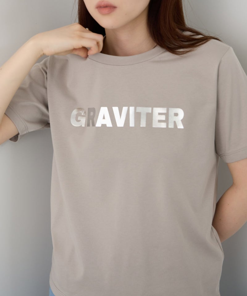 NAVY  SARARI 箔プリントTシャツ レディース メール便 対応商品商品画像-13