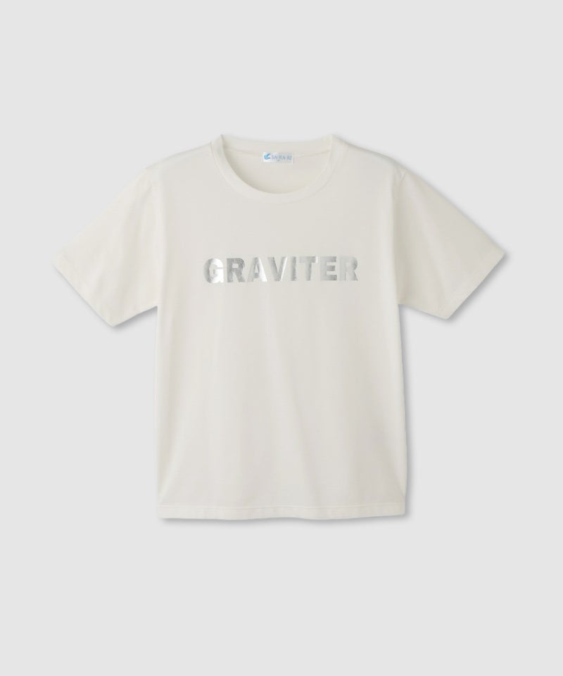 NAVY  SARARI 箔プリントTシャツ レディース メール便 対応商品商品画像-15